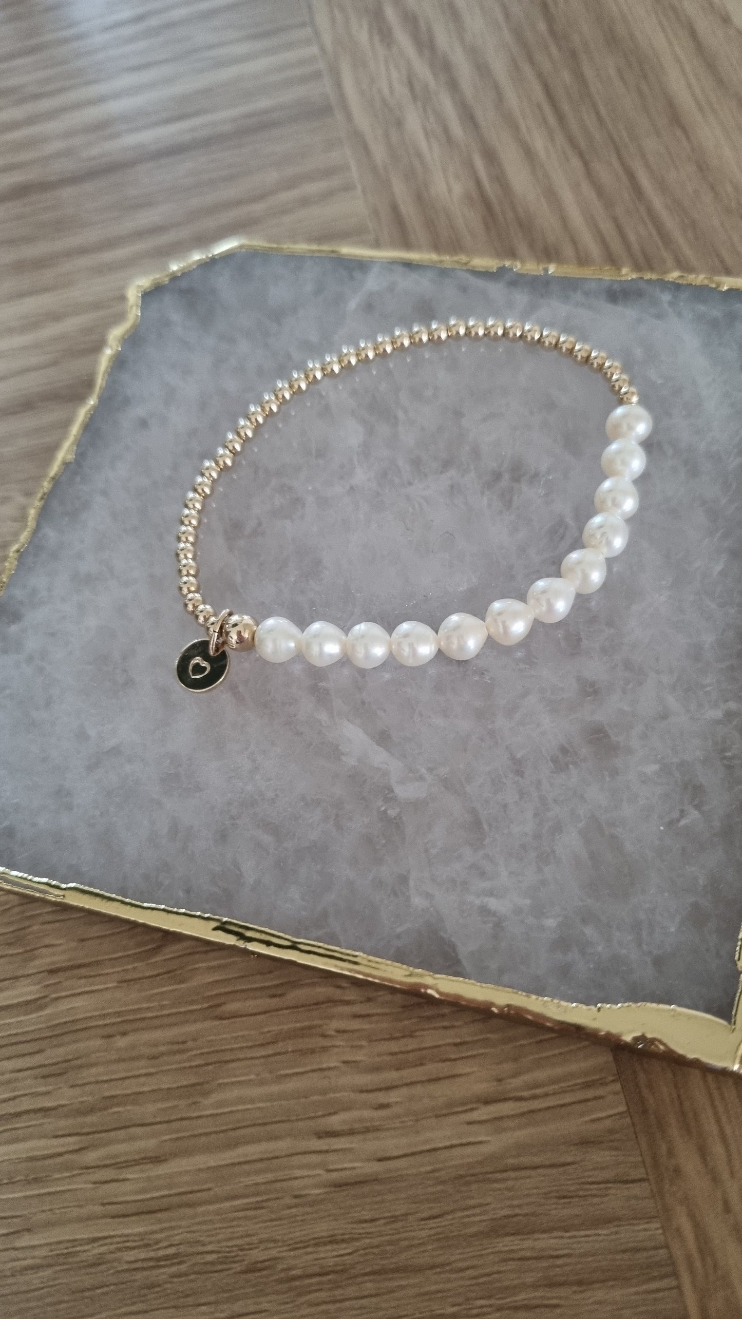 Freshwater pearl 'Love Bracelet'