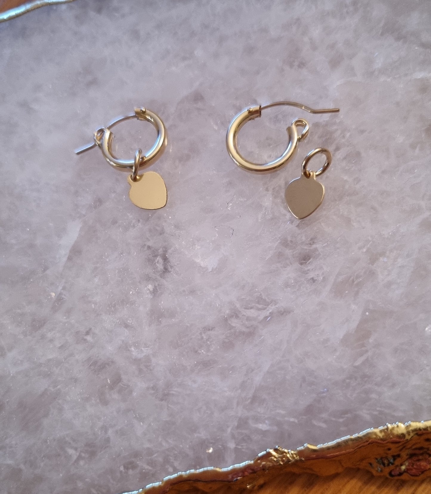 Charm earrings (love heart, star, or moon charm)