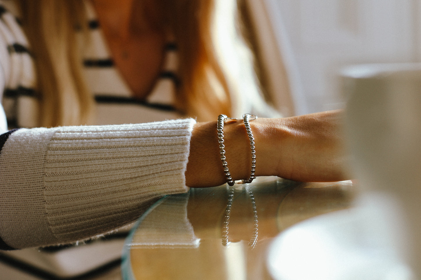 4mm beaded bracelet