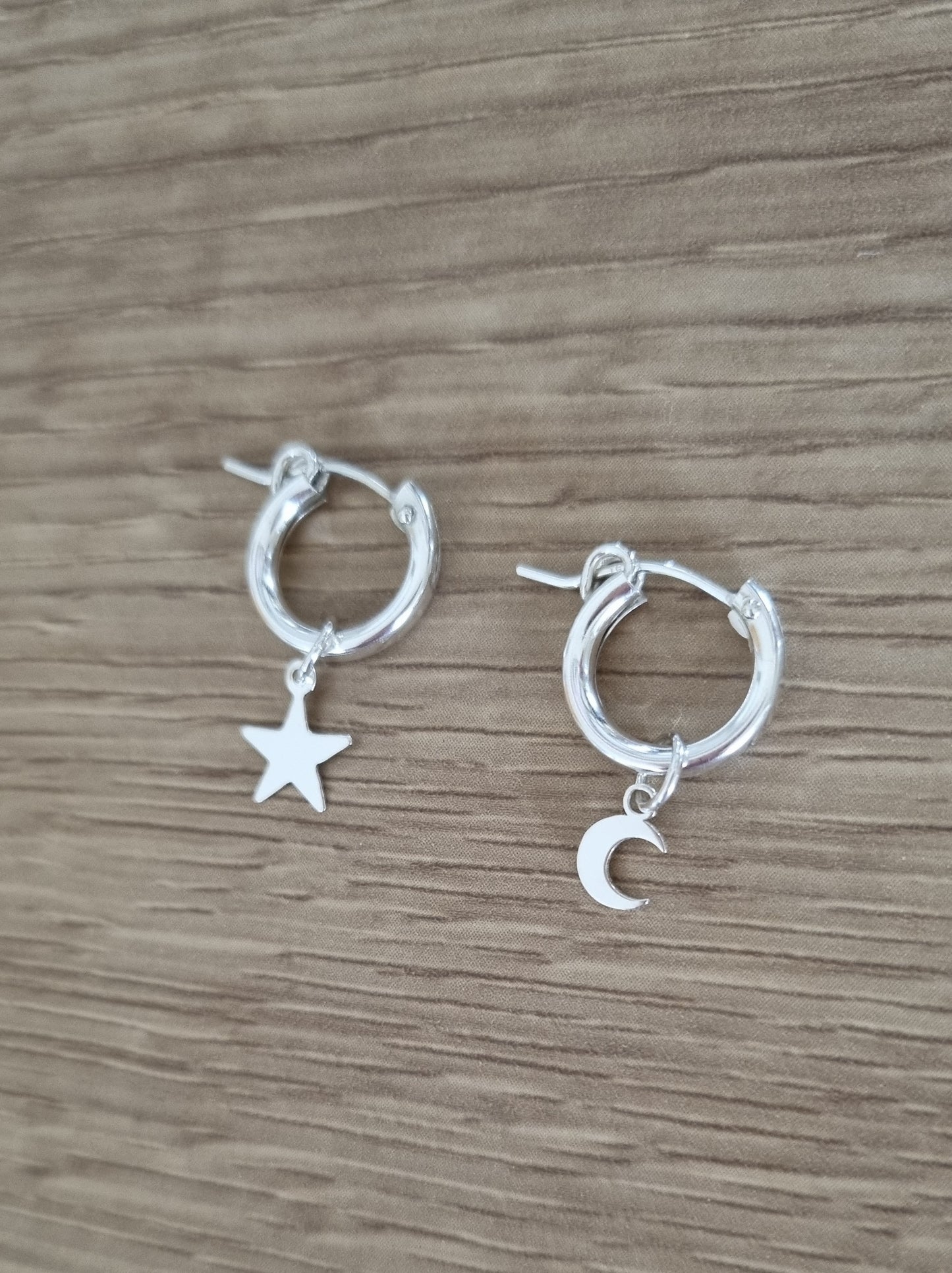 Charm earrings (love heart, star, or moon charm)