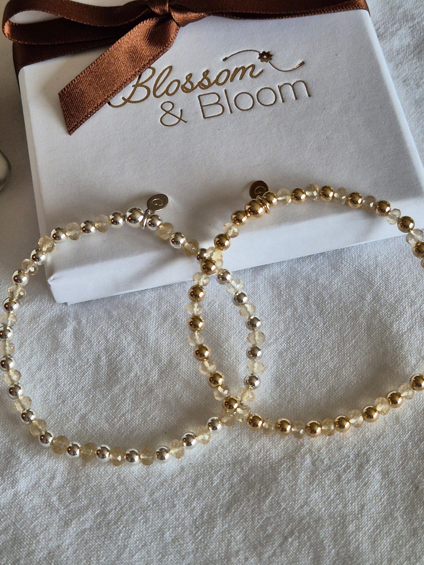 'BLOOM' Citrine gemstone bracelet