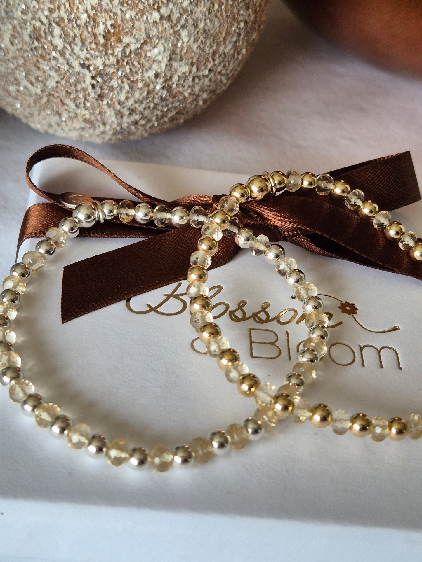 'BLOOM' Citrine gemstone bracelet