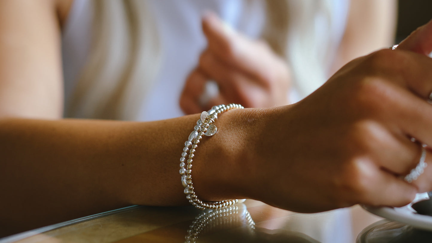 4mm beaded bracelet